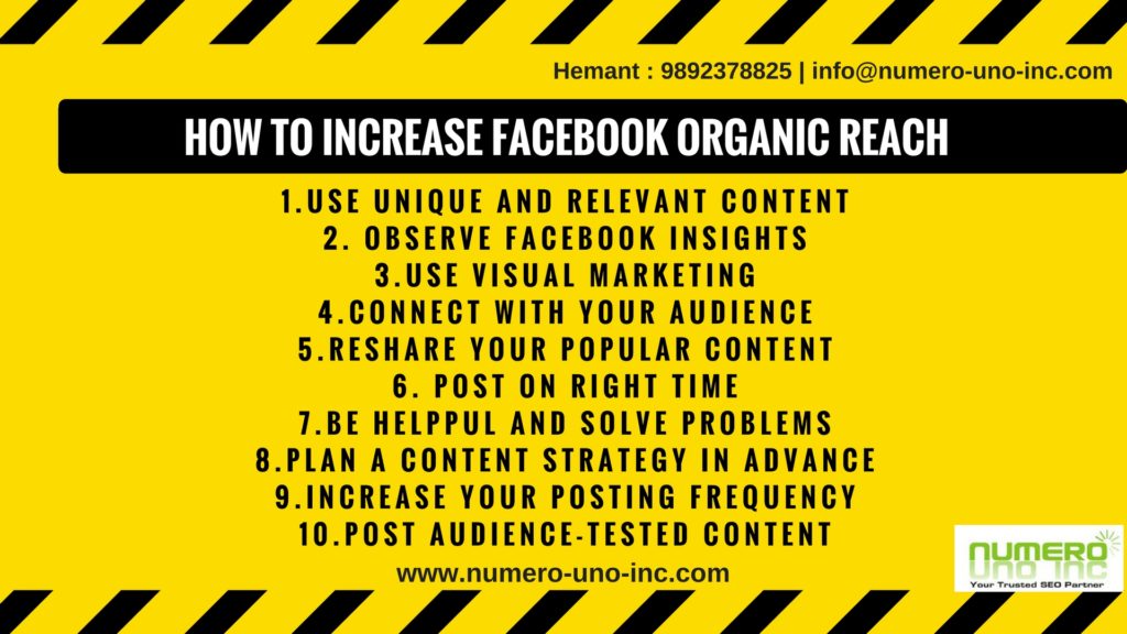 how to increase Facebook Page organic reach 