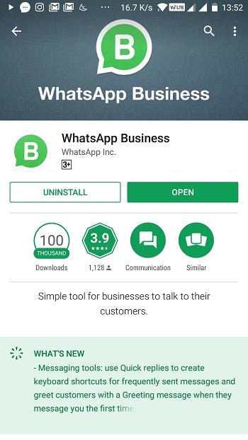 how to use whatsapp business app
