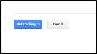 Google analytics Step3: Click on get tracking id