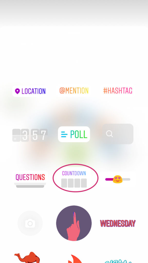 How to use Instagram countdown sticker Feature-step3