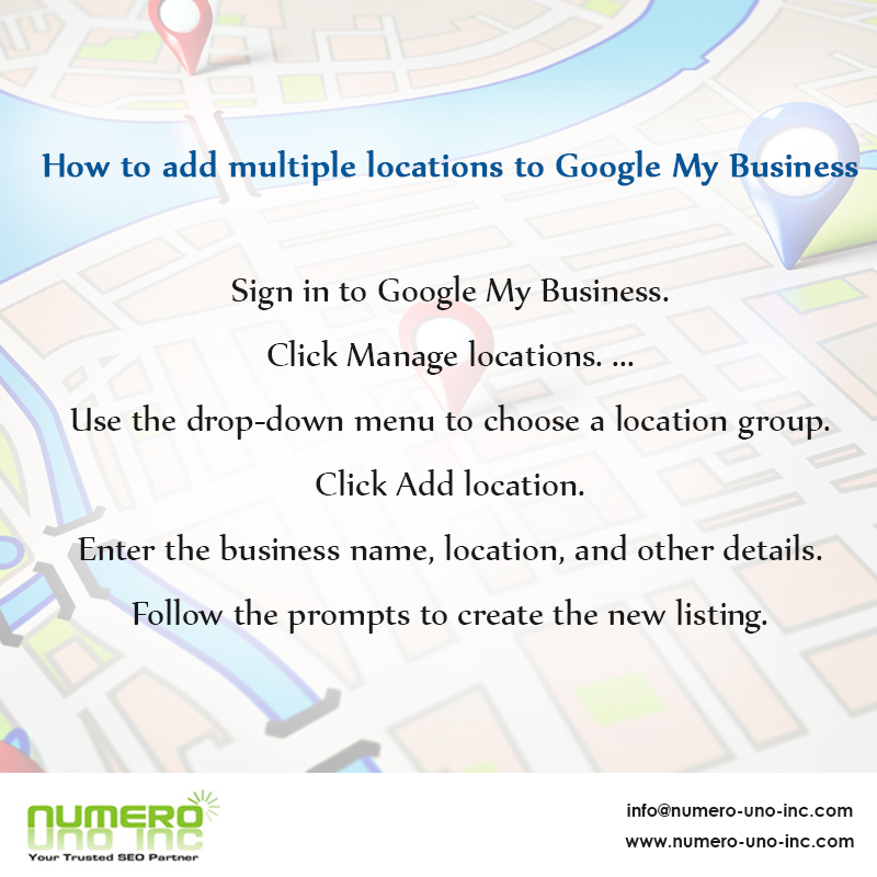 How to add multiple locations to Google my business